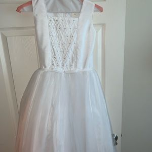 Childrens white formal dress.